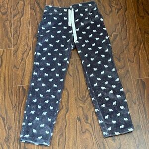 Cozy Animal Print Fleece Lounge Pants size M